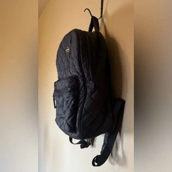 Kate Spade New York Womens Quilted Nylon Black Backpack - Picture 2 of 13
